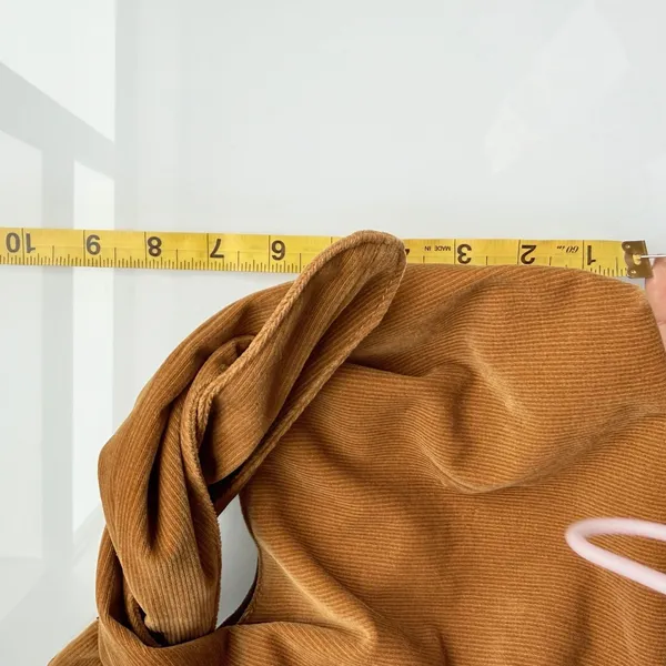 Merit Tan Corduroy Knot Wristlet‎ Bag Minimalist Earthy Boho Handbag - Image 9