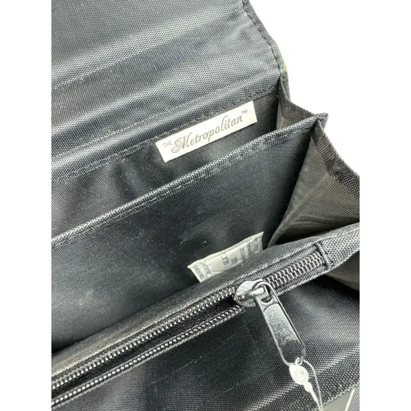 The Metropolitan Wallet Houndstooth Tri-Fold Organizer Black White‎ NWT 7.5x3.5 - Image 4