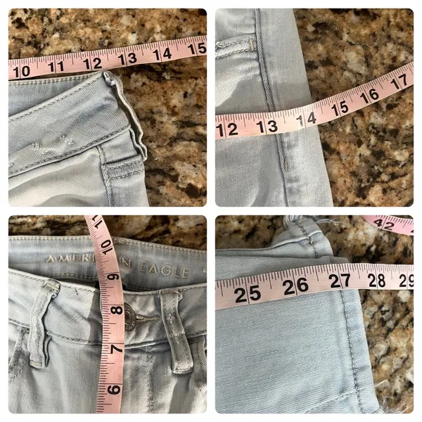 American Eagle Light Wash Next Level Stretch Curvy Super Hi Rise Jegging Jean 2 - Image 3