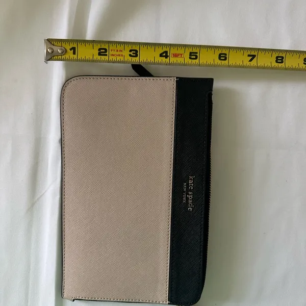 Kate Spade Elegant Black and Cream Clutch - Image 3