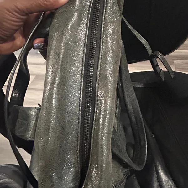 Botkier Shiny Black Leather Satchel/ Crossbody Bag - Image 7