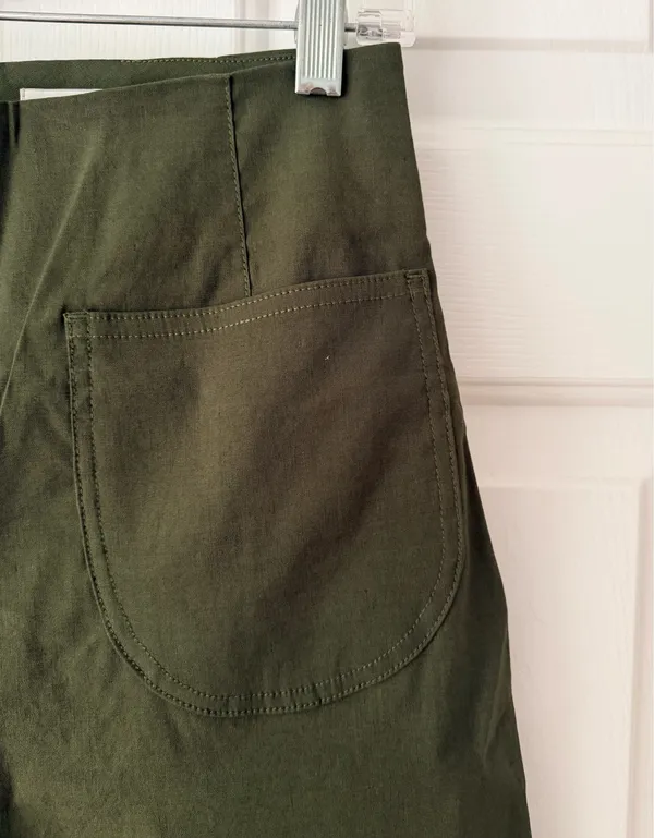 Anthropologie Maeve The Colette Ruffle-Hem Crop Wide-Leg Pants, Size 26 Tall - Image 7