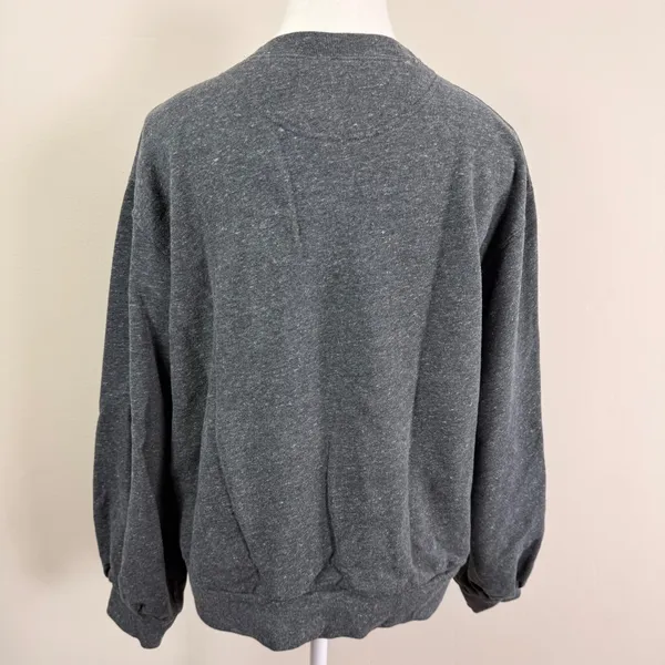 Abercrombie & Fitch Soft AF Collection Gray Balloon Sleeve Logo Sweatshirt Small - Image 3