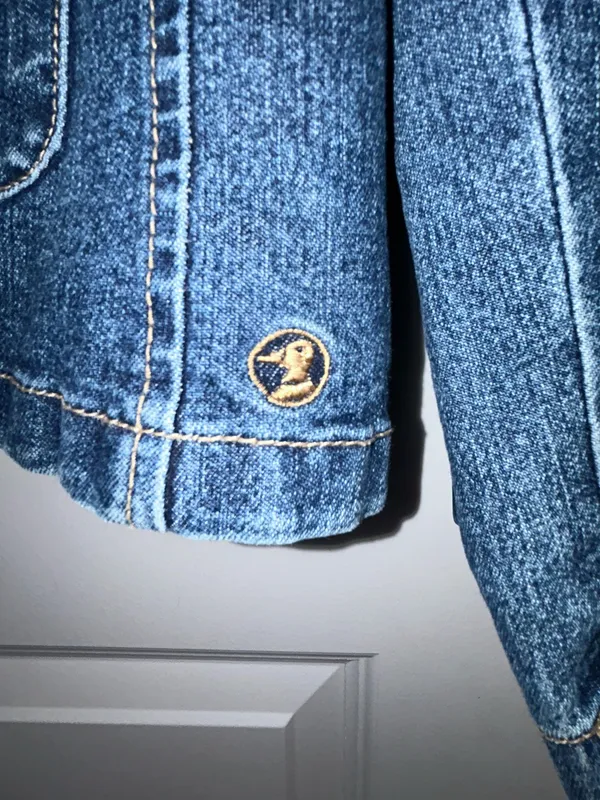 Vintage Duck Head Button Front Long Sleeve Chore Denim Jacket Coat Size L - Image 5