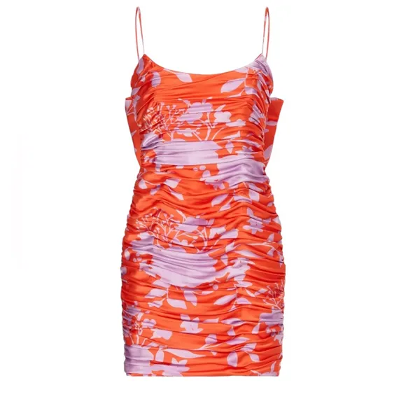 Hutch- Reggy Dress Vibrant Orange and Purple Size 6 - Image 5