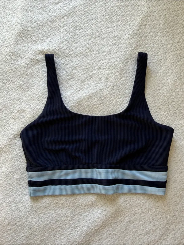 Beach Riot Kaida Colorblock Bikini Top Blue Medium - Image 2