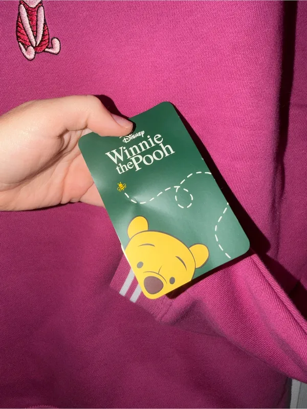 Disney Winnie the Pooh Magenta Crewneck Sweatshirt - Image 6