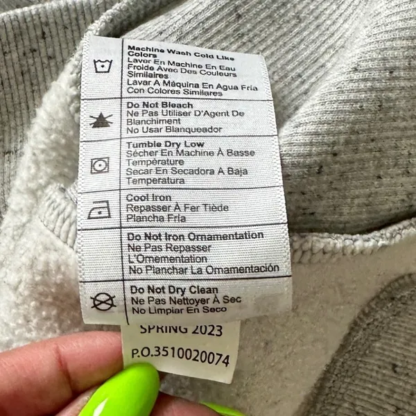 Carhartt Relaxed Fit Midweight Crewneck Block Logo Sleeve Graphic Sweatshirt M - Image 7