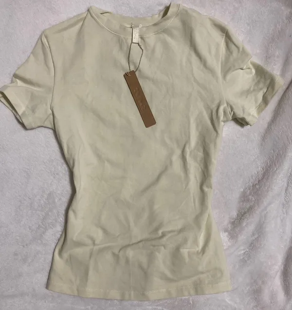 SKIMS Cotton Jersey T-Shirt XS - Image 2