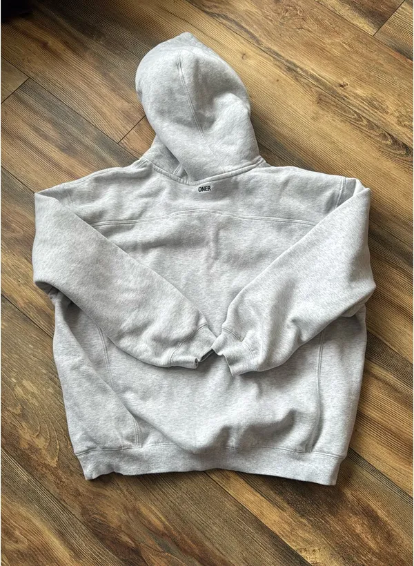 Oner Active Light Gray Marl Foundations Hoodie - Image 2