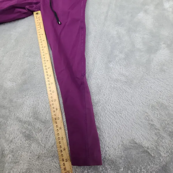 Women Nike Dri-Fit Wine Leggings Waist Back Hip and upper Waist‎ Pockets Size XS - Image 5