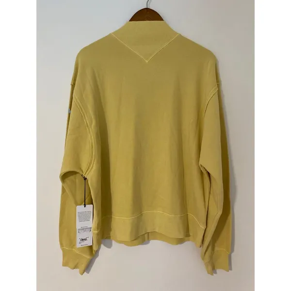 NWT ALO Yoga Washed Freestyle Sweatshirt Sulphur Wash Yellow Large - Image 9