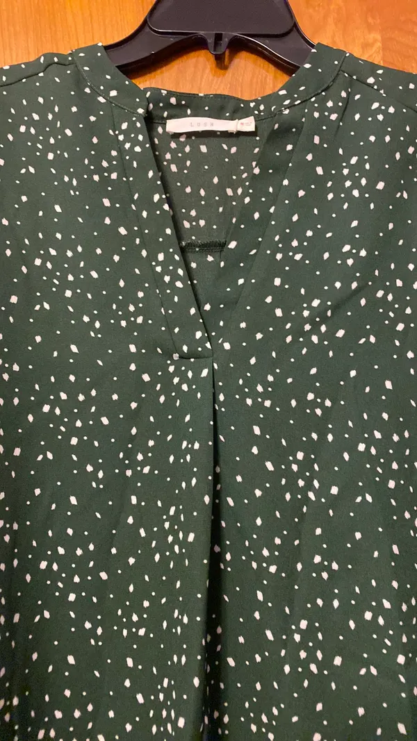 Lush Clothing Green Long Sleeve Blouse - Image 2