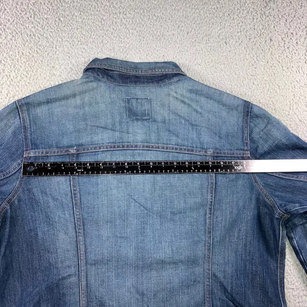 Old Navy Denim Trucker Jacket Women 2XL Blue Faded Utility Layering Outdoor - Image 11