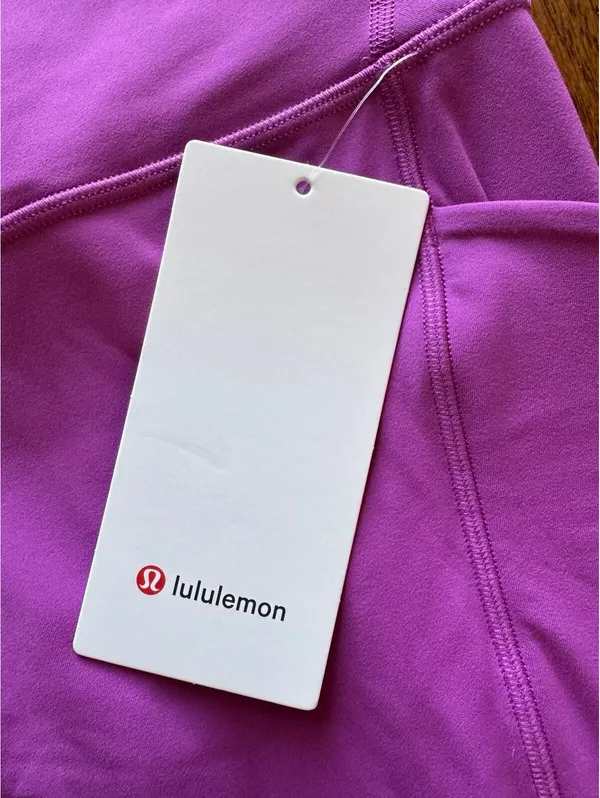 Lululemon Align With Pockets High Rise 25” Vivid Plum Double Lined Size 8 NWT - Image 5