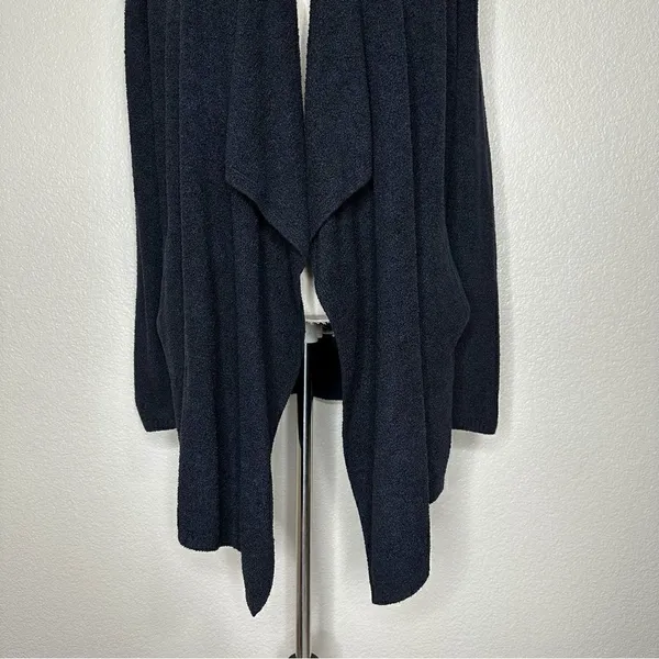 Barefoot Dreams Cozychic Lite Black Open Front Cardigan, Size S/M - Image 6