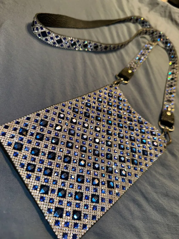 Crossbody Phone Purse Blue - Image 4