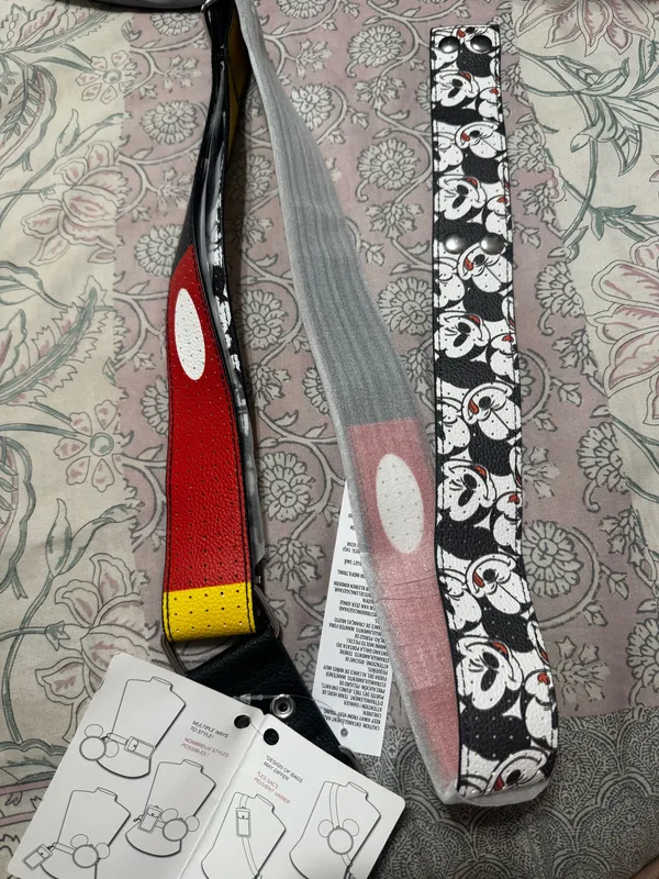 Disney Parks Mickey Mouse Convertible Bag Strap Disney Pins Gear | NWT - Image 8