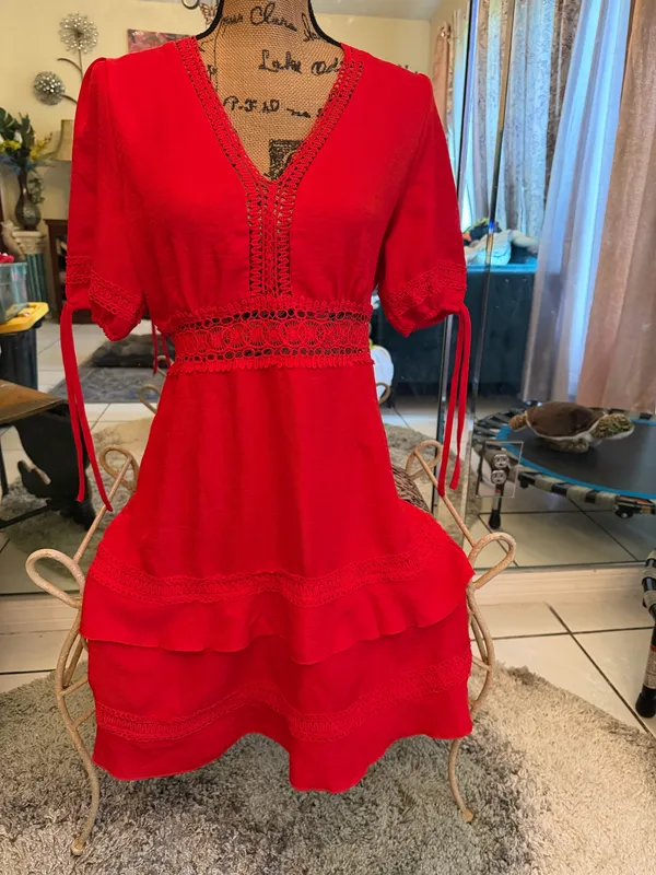 Super pretty red dress size M. ❤️ Size M - Image 3