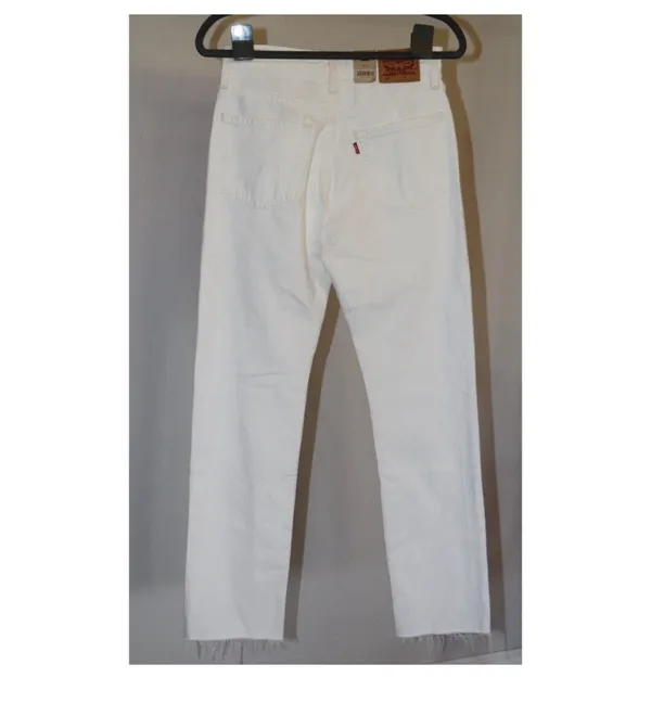 Levi's 501 White Distressed Jeans - Image 7