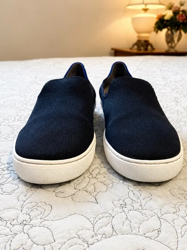 💥ROTHY’S The Original Slip On Sneaker Navy Knit Eco Friendly Women’s Sz 10💛 - Image 2