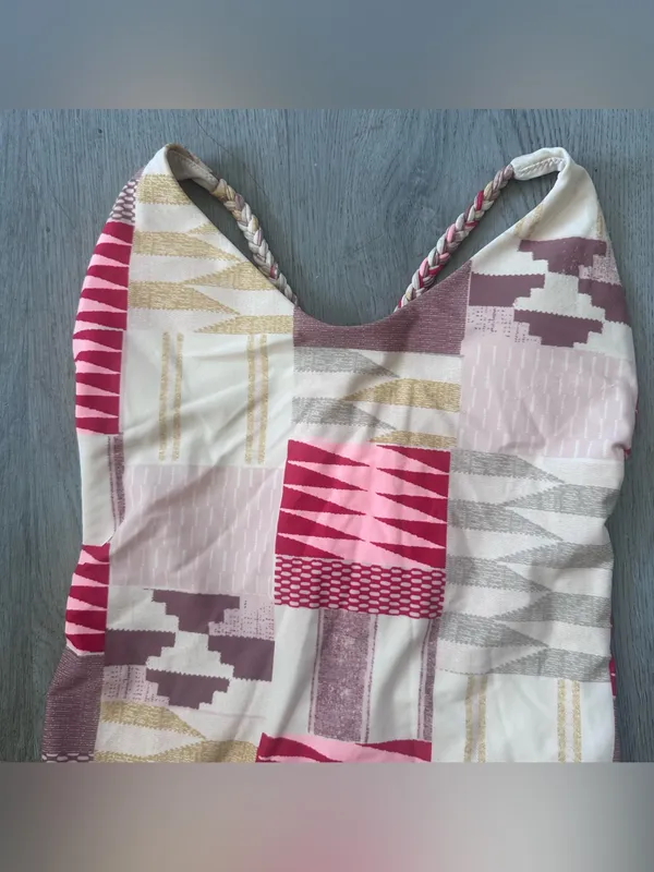 Aerie One Piece Swimsuit Geometric Patchwork Women’s Small Beach - Image 2