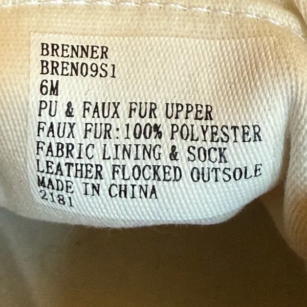 Steve Madden Brenner Faux‎ Fur Trim Leather Outsole Sneakers White Size 6 - Image 9