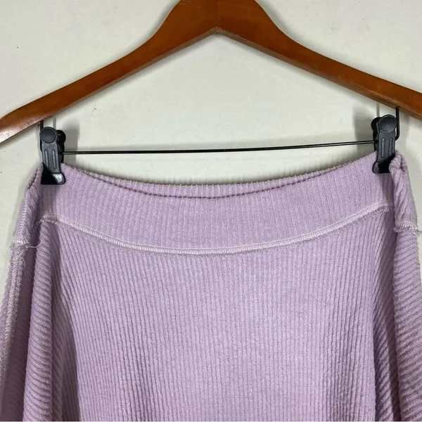Free People Cha Cha Brushed Knit Stripe Balloon Sleeve Top - Image 9
