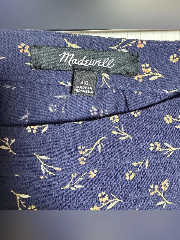 MADEWELL Ruffle Wrap Midi Skirt in Spring Fling, 10, Feminine Floral Cottagecore - Image 12
