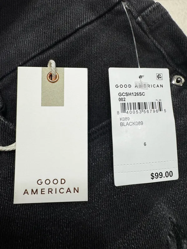 Good American Good Curve Jean Shorts Size 6/28 - Image 10