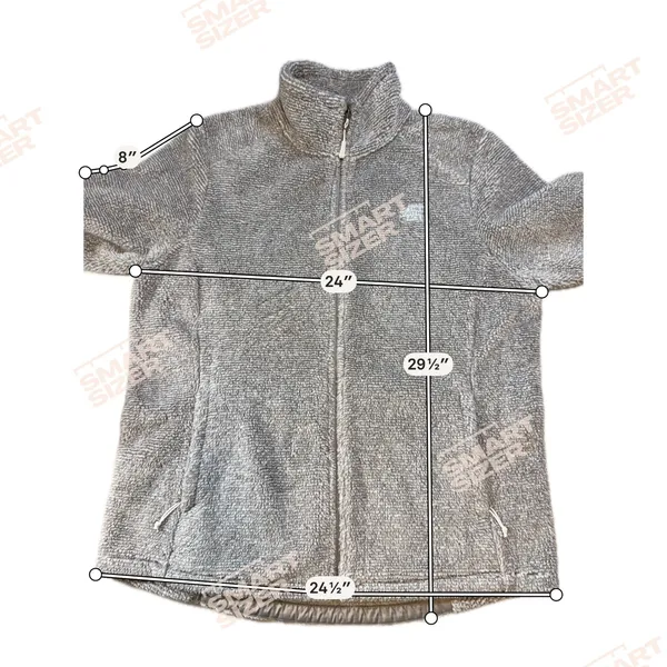 The North Face Jacket Womens Gray Heavy Osito Sherpa EUC Full Zip XL Warm Winter - Image 7