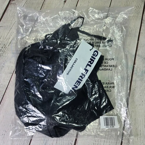 Girlfriend Collective Black Cora Pocket‎ Shorts Paperbag Waist Cargo XXS - Image 10