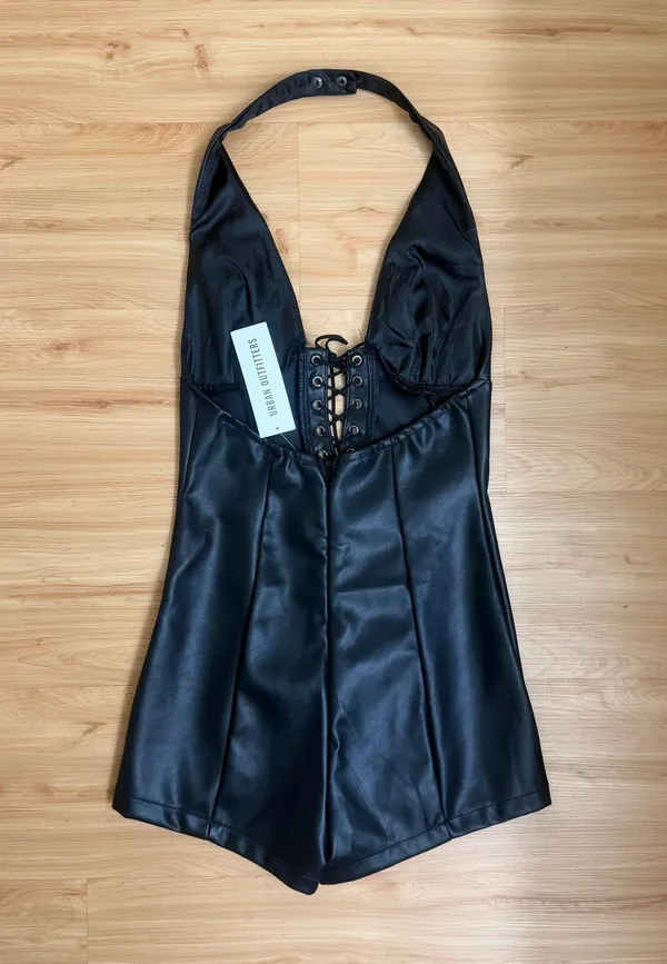 Urban Outfitters Leather Romper - Image 2