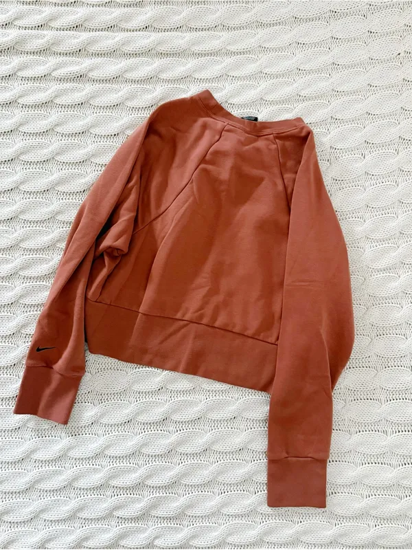 Nike Dri-FIT Rust Orange Pullover - Image 4