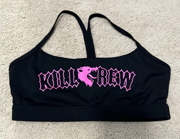 Kill Crew Black and Pink Sports Bra! - Image 3