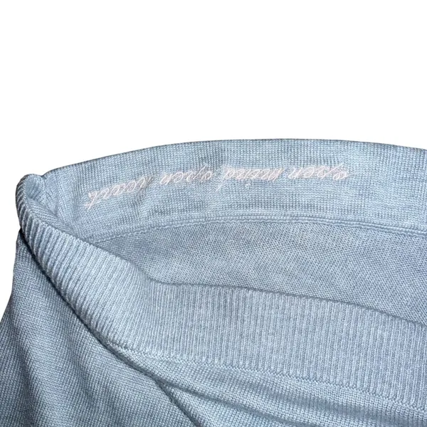 Lululemon Open Mind Open Heart Split Back Sweater Light‎ Blue Size 6 - Image 4