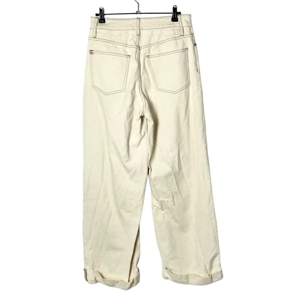 Urban Outfitters BDG Off White‎ Stovepipe High Rise Wide Leg Jeans 27 - Image 4