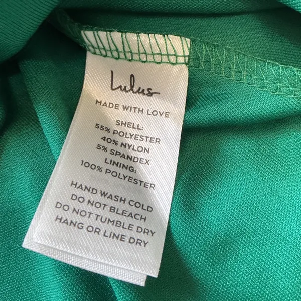 Lulus Emerald Green V-Neck Fit and Flare Mini Skater Dress NWT Size Medium - Image 7