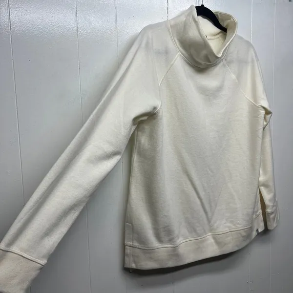 T by Talbots Sweatshirt Womens Medium Mock Neck Soft Cozy Activewear Loungewear - Image 5