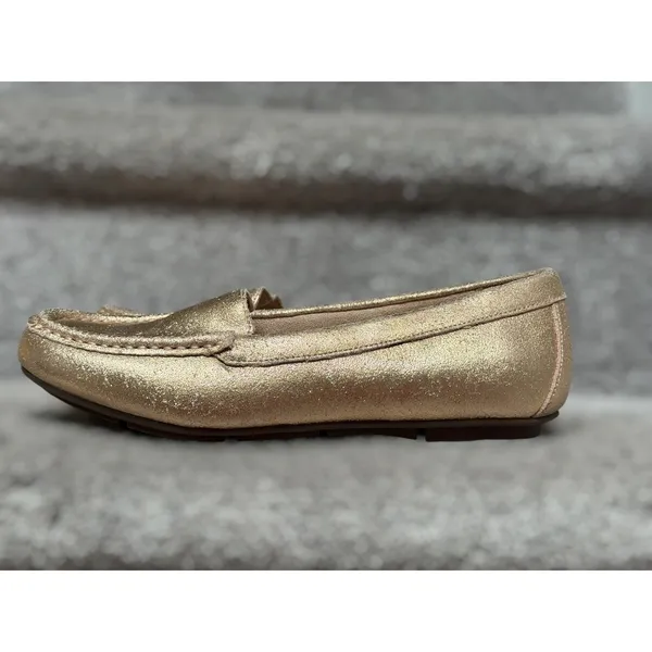 Vionic Debbie Metallic Loafers Women's 7.5 Rose Gold Comfort Orthotic Flats Chic - Image 7
