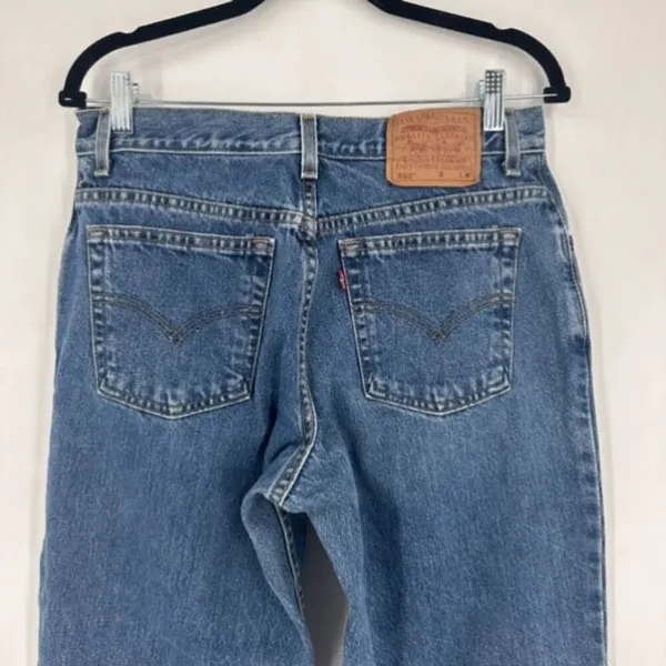 Vintage Levi's 550 Women's Relaxed Fit Tapered Leg Jeans Blue Denim‎ Size 12 - Image 6