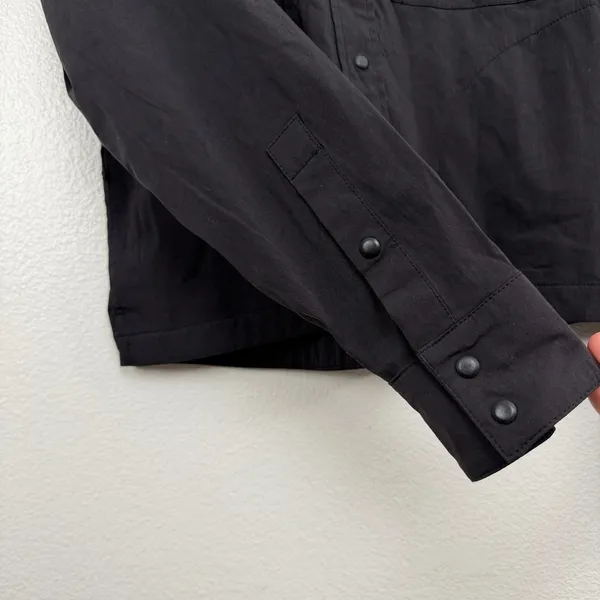 Topo Designs Shirt Womens Small Black Snap Front Lightweight Utility Outdoor - Image 5