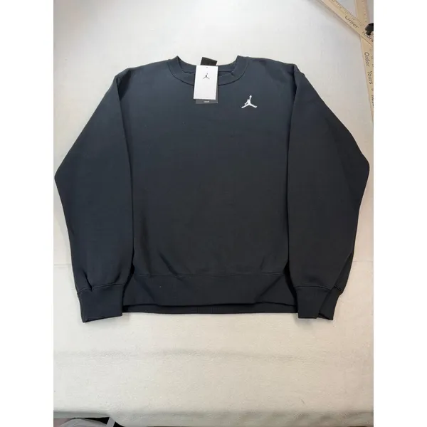 Jordan Womens Brooklyn Fleece Crewneck Sweatshirt Black FV7074-010 size XS NWT - Image 2