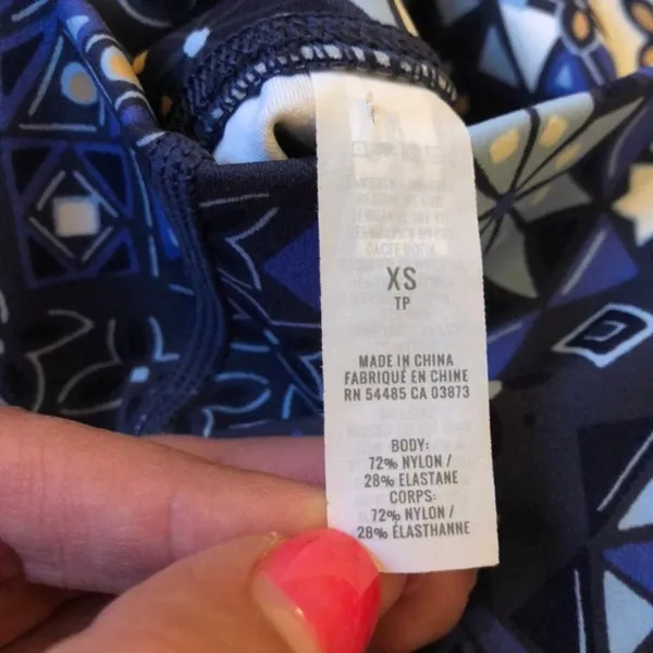 Aerie move high waist blue geometric leggings XS - Image 5
