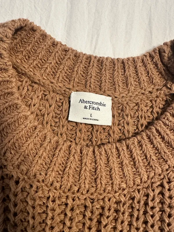 Abercrombie and Fitch Brown Sweater Tank Top - Image 2