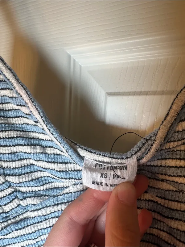 Cotton on Striped Crop Tank‎ Top - Image 3