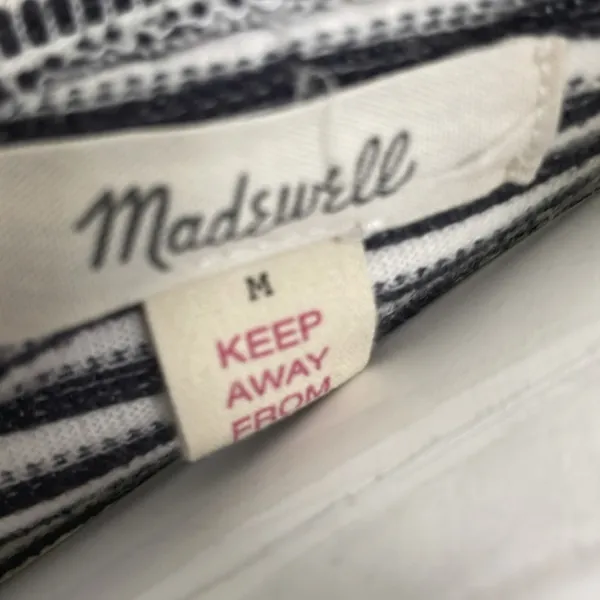 Madewell long sleeve stripe crop top - Image 4