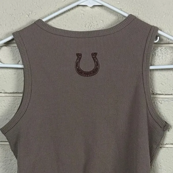 Homegirl Rodeo Wild West Brown Tank size S - Image 7