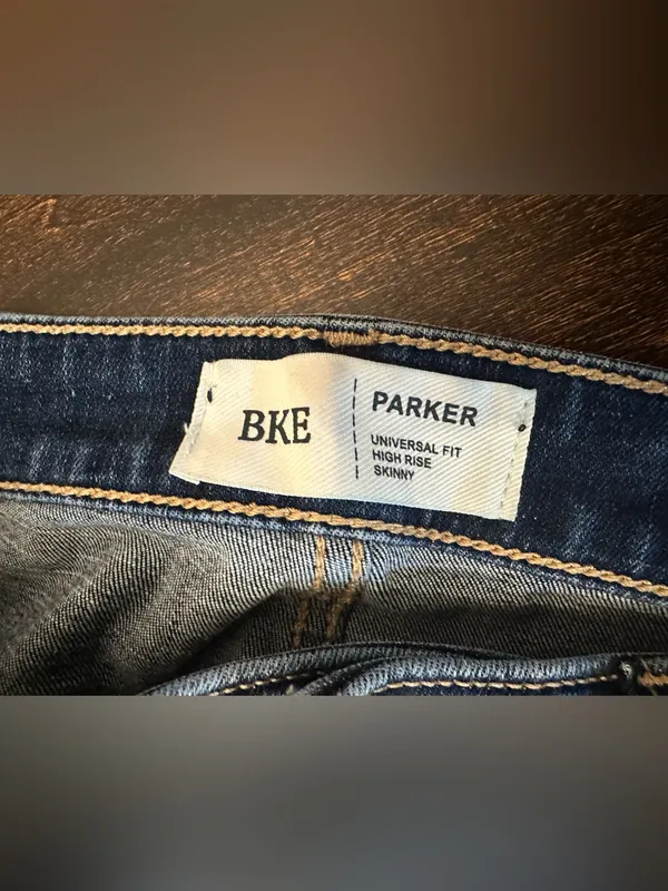 BKE Parker Womens 28x29 High Rise Skinny Jeans Dark Wash Denim - Image 6