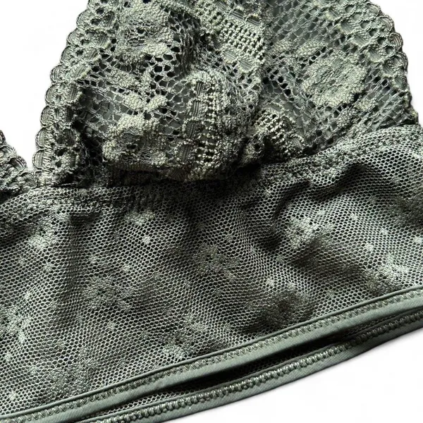 aerie green lace bralette - Image 4